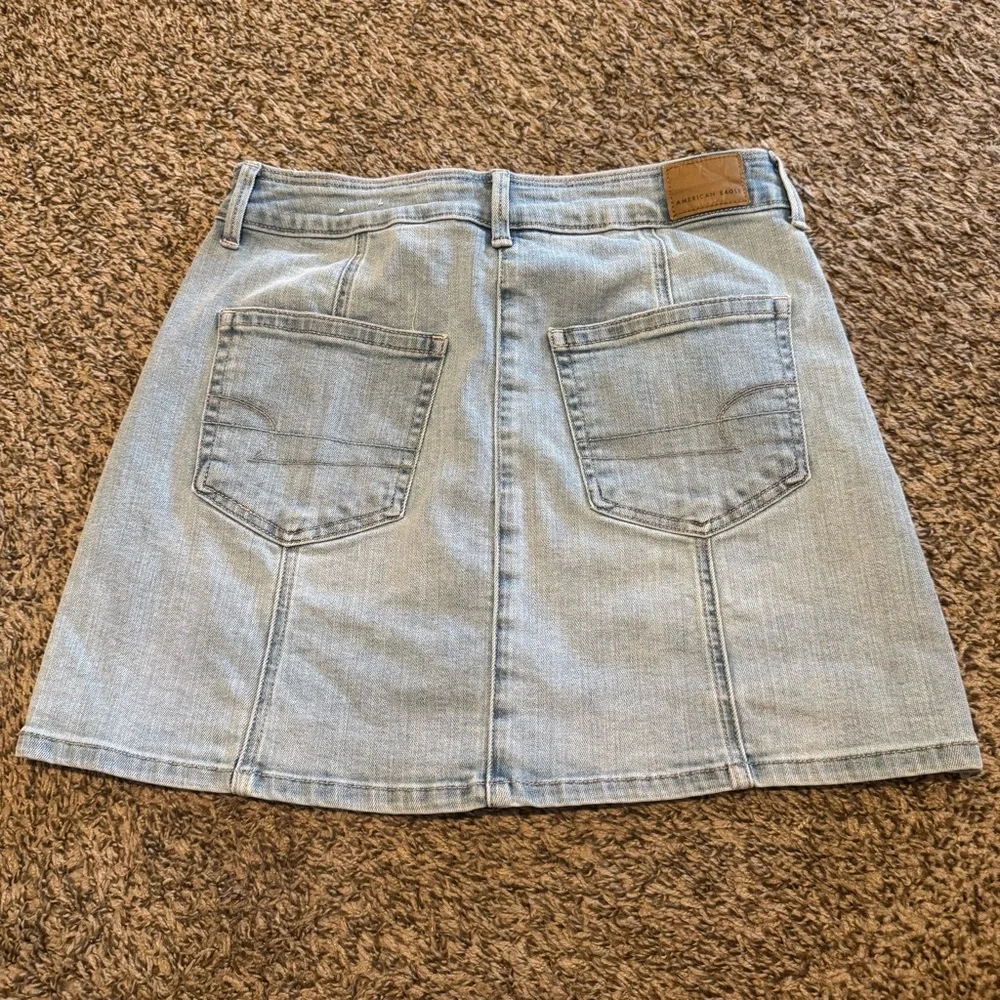 American Eagle Outfitters Light Blue Denim Skirt - Picture 4 of 5